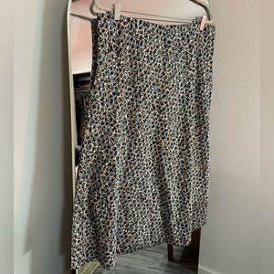 Lost Satin Bias Midi Skirt